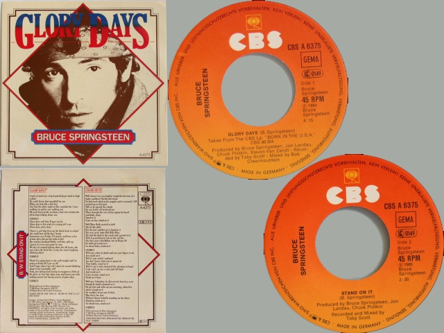 Bruce Springsteen - GLORY DAYS / STAND ON IT